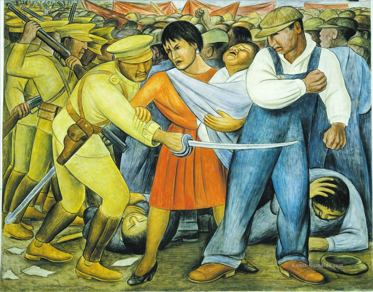 der aufsteigende Sozialismus Diego Rivera Ölgemälde